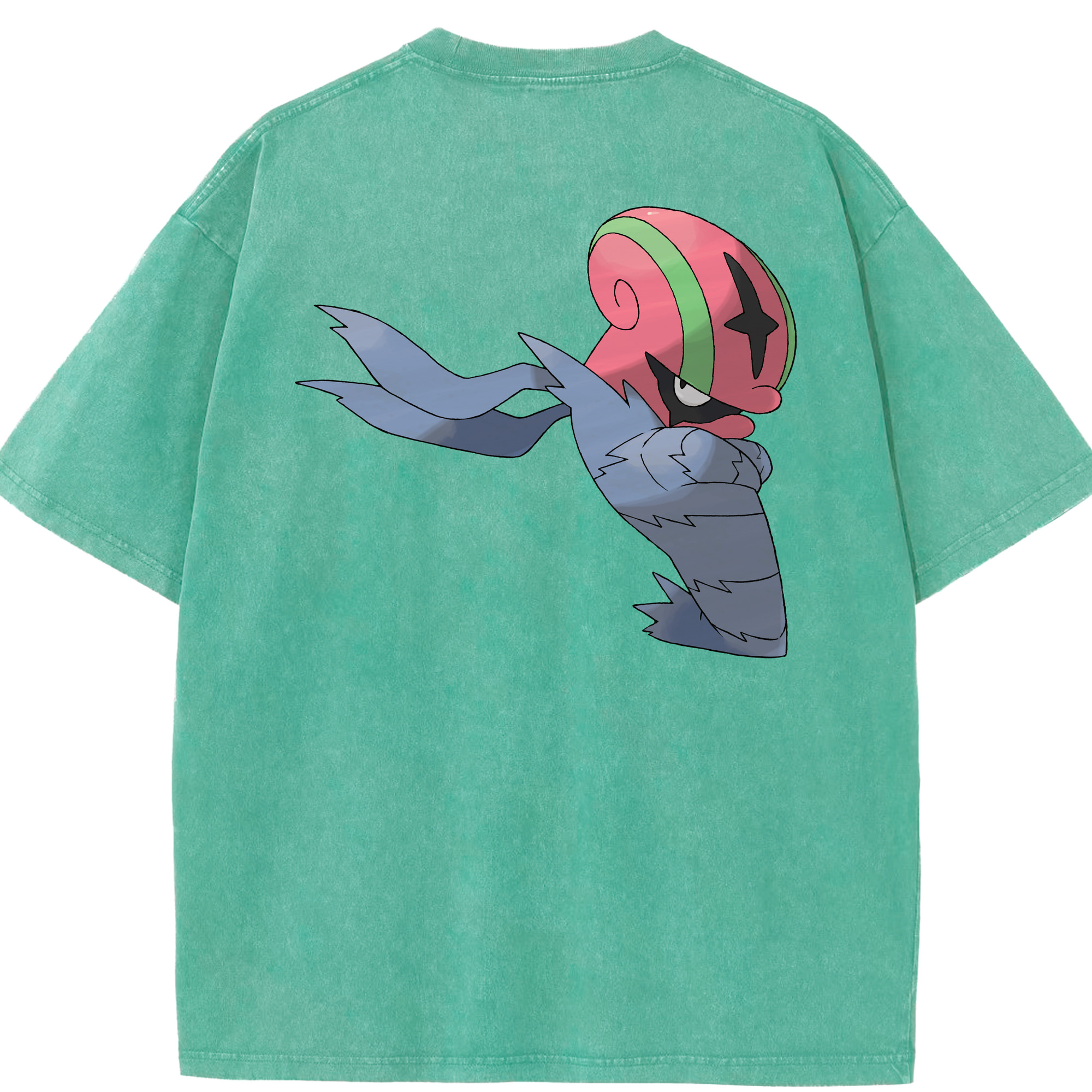 （画像用） ポケットモンスター Pokémon 綿100% ヴィンテージ風 半袖Tシャツ（背面プリント）